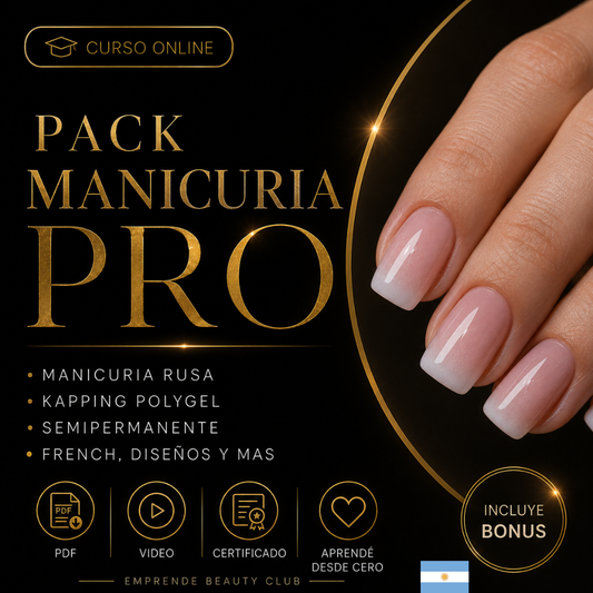 MANICURIA PRO CURSO COMPLETO + BONUS DE REGALO