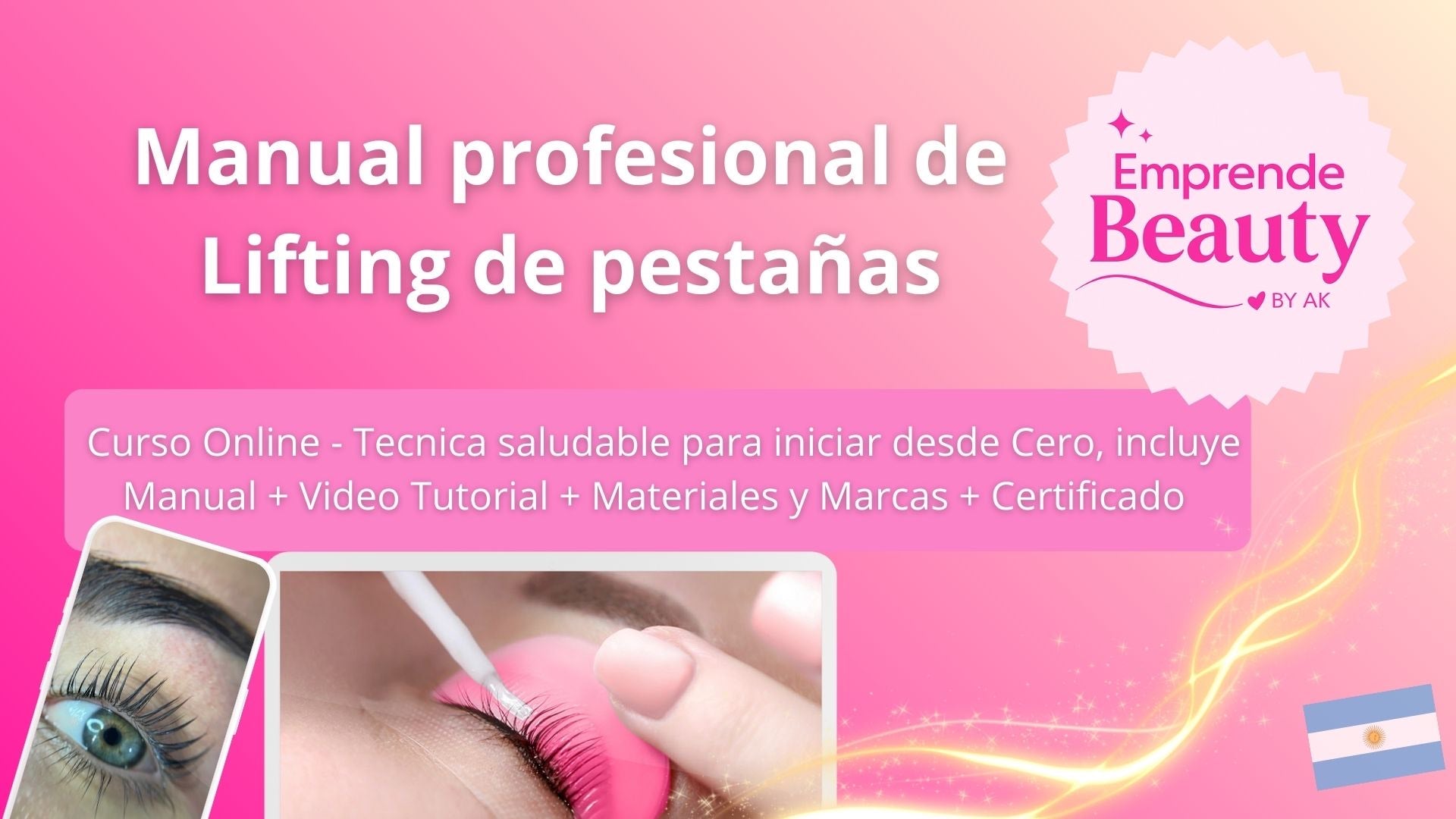 Curso online de lifting de pestañas