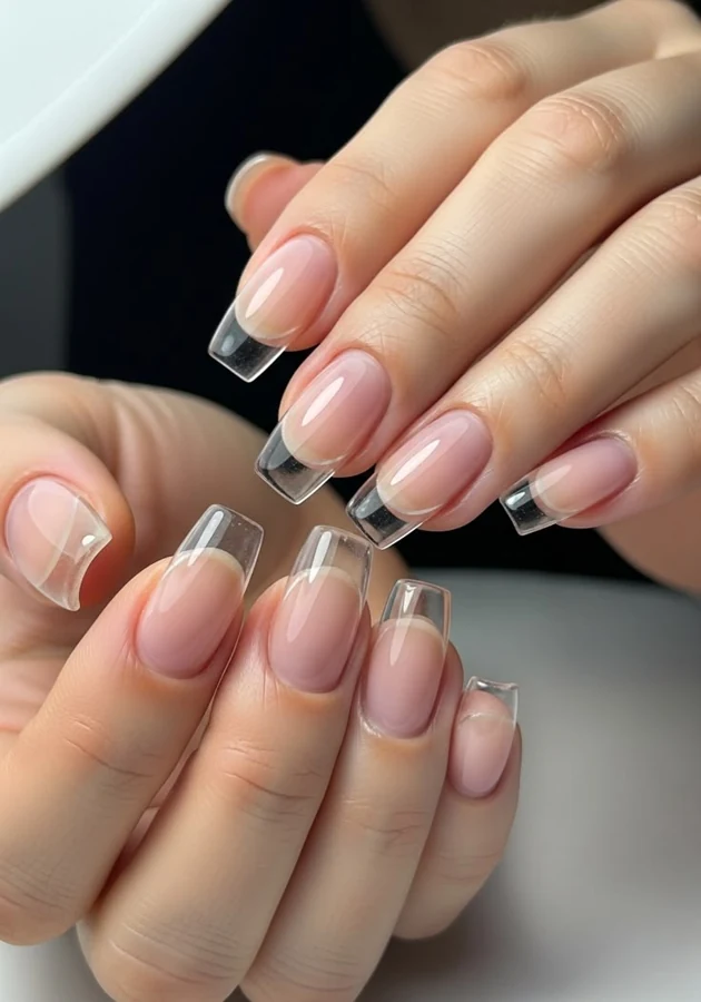 Extensiones de uñas cuadradas