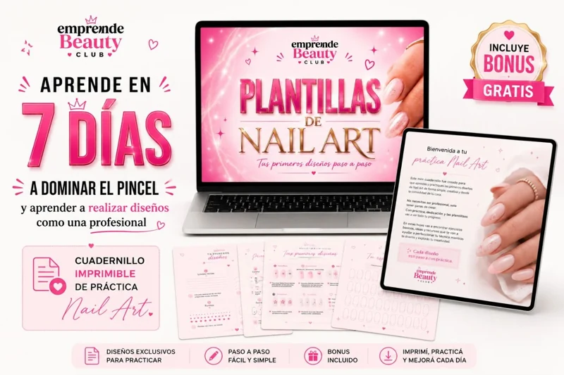 Plantillas de Nail Art y cuadernillo imprimible